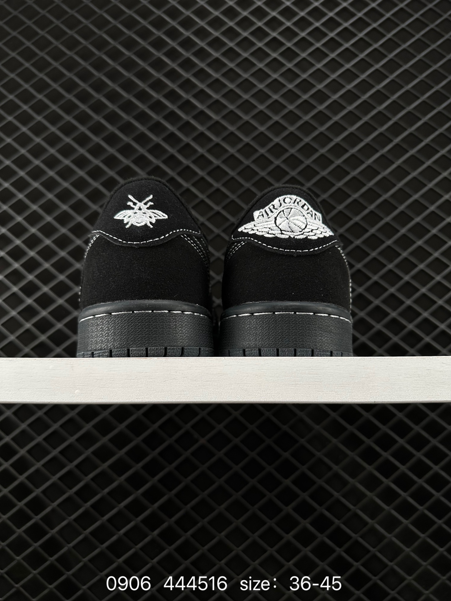 fragment design x Travis Scott x Nike Air Jordan 1 Low OG SP”Black/Green Toe“